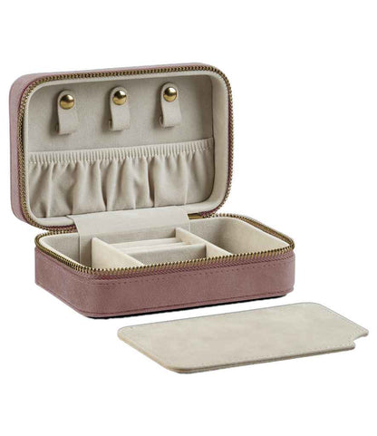 BagBase Velvet Travel Jewellery Box - Rose Quartz (BG710)