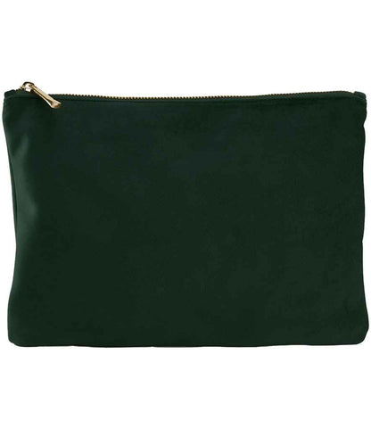 BagBase Velvet Accessory Pouch - Dark Emerald (BG715)