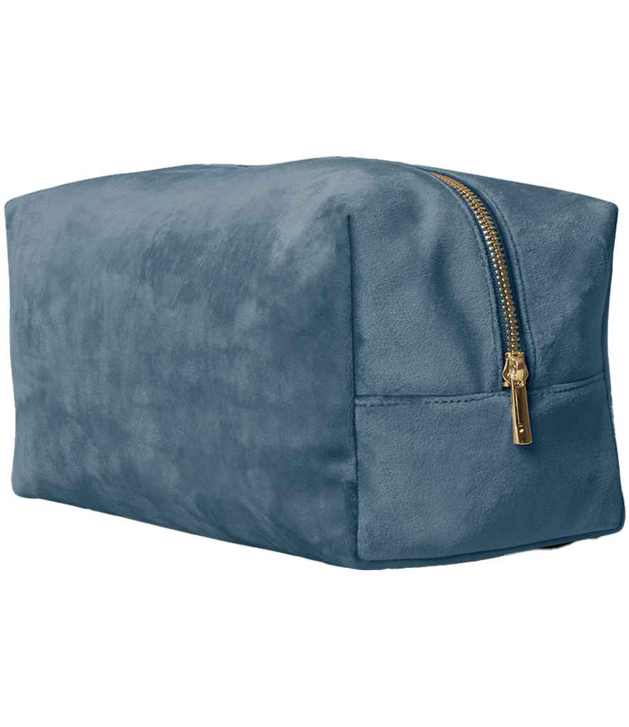 BagBase Velvet Toiletry/Accessory Case - Blue Topaz (BG716)