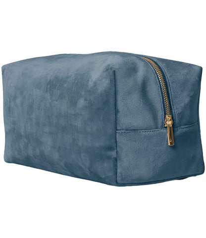 BagBase Velvet Toiletry/Accessory Case - Blue Topaz (BG716)
