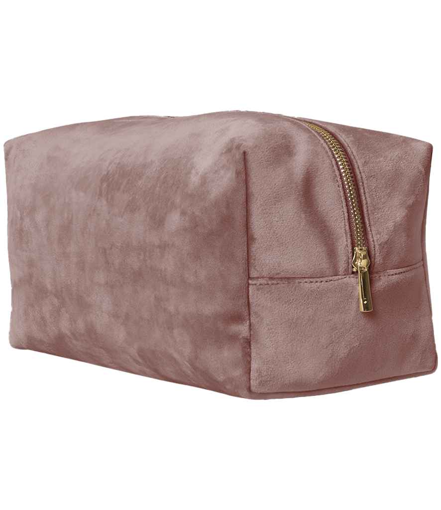 BagBase Velvet Toiletry/Accessory Case - Rose Quartz (BG716)