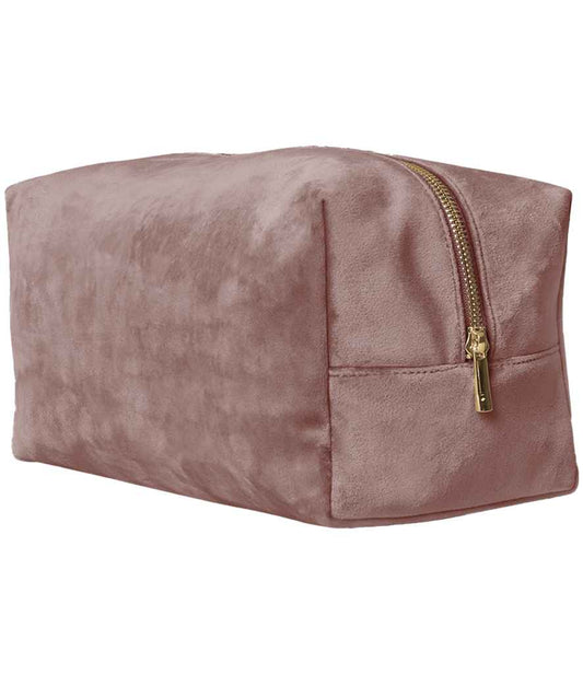 BagBase Velvet Toiletry/Accessory Case - Rose Quartz (BG716)