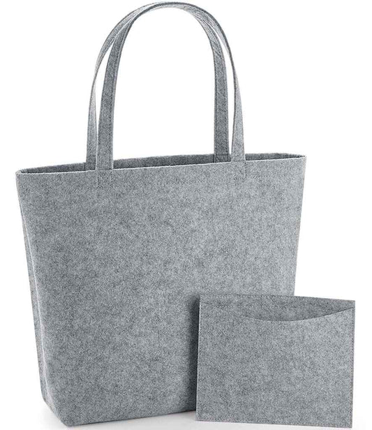 BagBase Felt Shopper - Grey Melange (BG721)