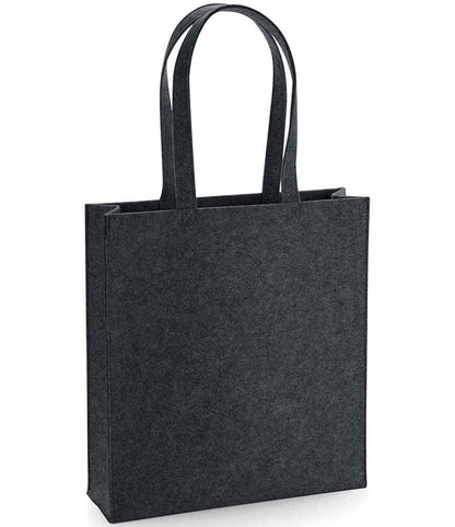 BagBase Felt Tote Bag - Charcoal Melange (BG723)