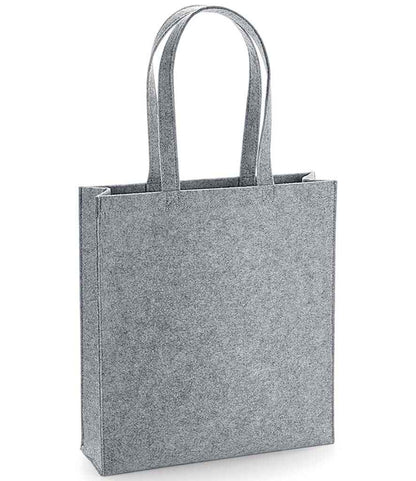 BagBase Felt Tote Bag - Grey Melange (BG723)