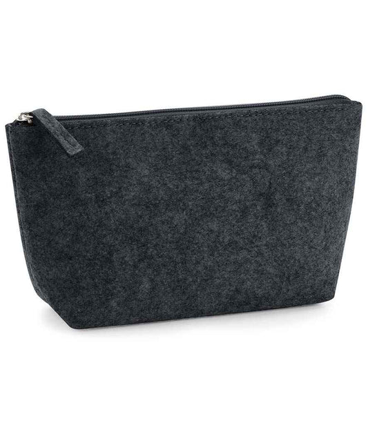 BagBase Felt Accessory Bag - Charcoal Melange (BG724)