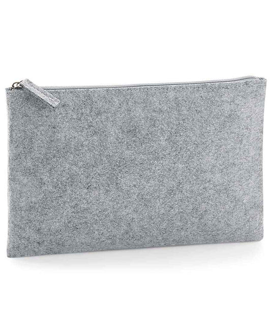 BagBase Felt Accessory Pouch - Grey Melange (BG725)