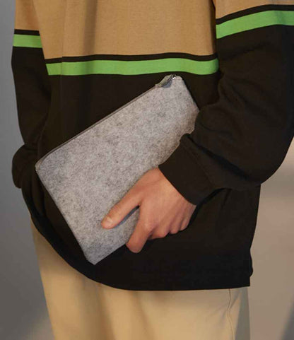 BagBase Felt Accessory Pouch - Grey Melange (BG725)