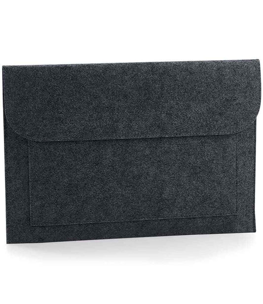 BagBase Felt Laptop/Document Slip - Charcoal Melange (BG726)