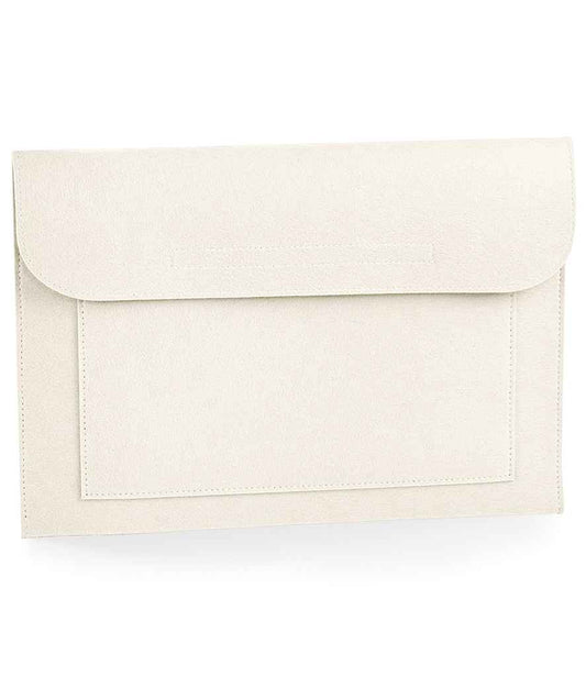 BagBase Felt Laptop/Document Slip - Soft White (BG726)