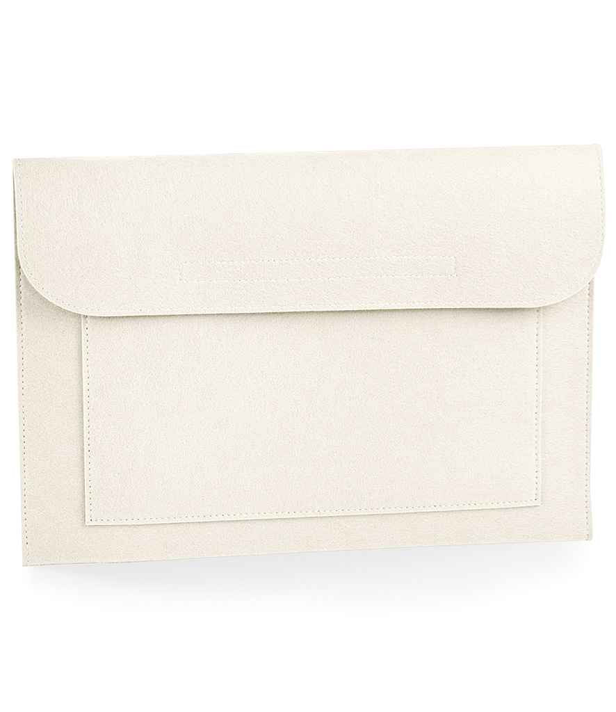 BagBase Felt Laptop/Document Slip - Soft White (BG726)
