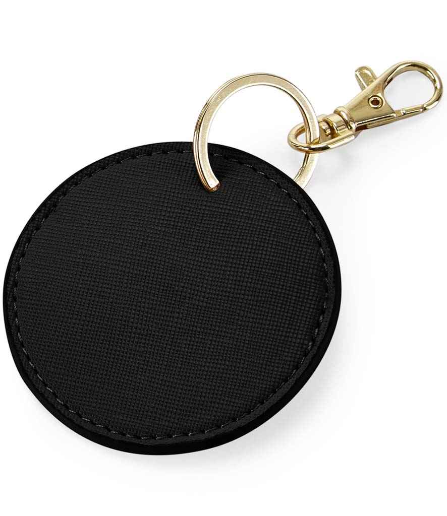 BagBase Boutique Circular Key Clip - Black (BG745)