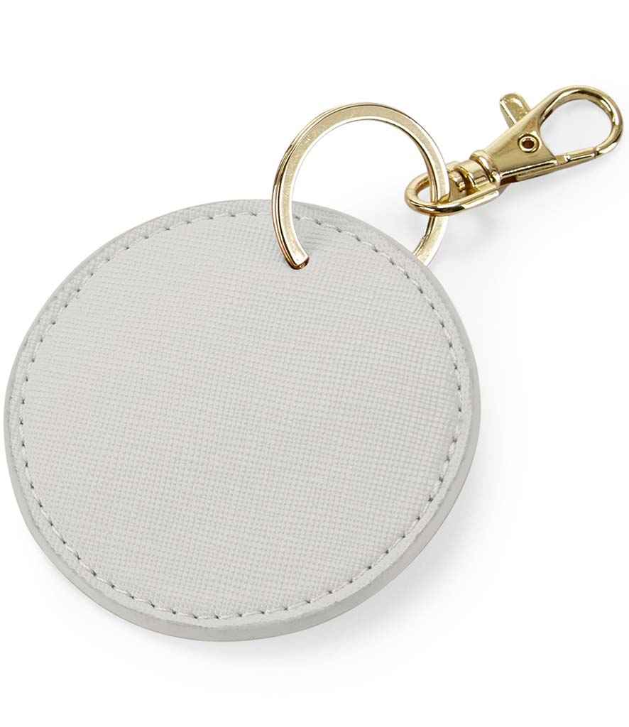 BagBase Boutique Circular Key Clip - Soft Grey (BG745)