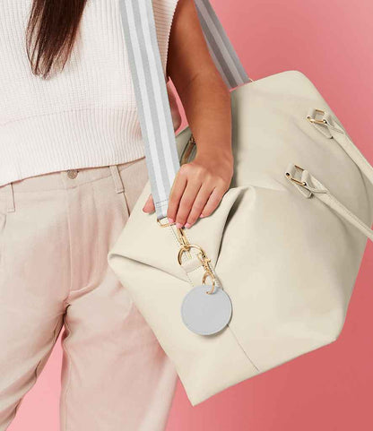 BagBase Boutique Circular Key Clip - Soft Grey (BG745)