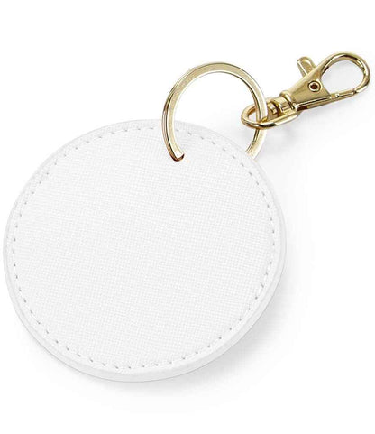 BagBase Boutique Circular Key Clip - Soft White (BG745)