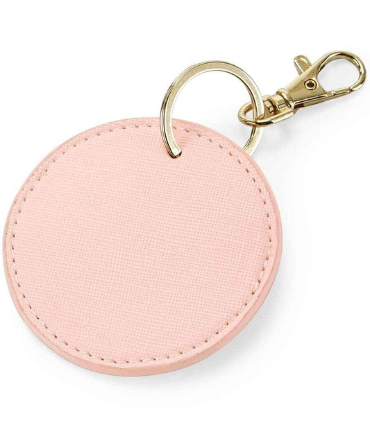 BagBase Boutique Circular Key Clip - Soft Pink (BG745)