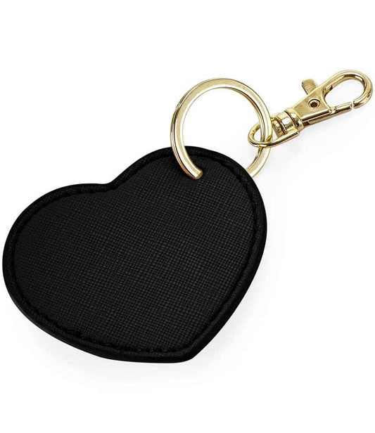 BagBase Boutique Heart Key Clip - Black (BG746)