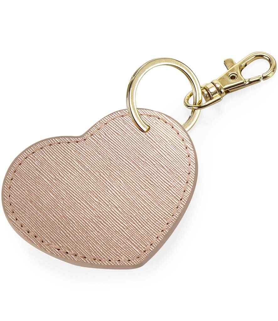 BagBase Boutique Heart Key Clip - Rose Gold (BG746)