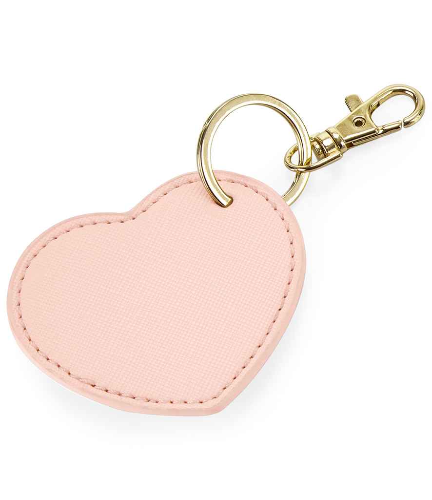 BagBase Boutique Heart Key Clip - Soft Pink (BG746)