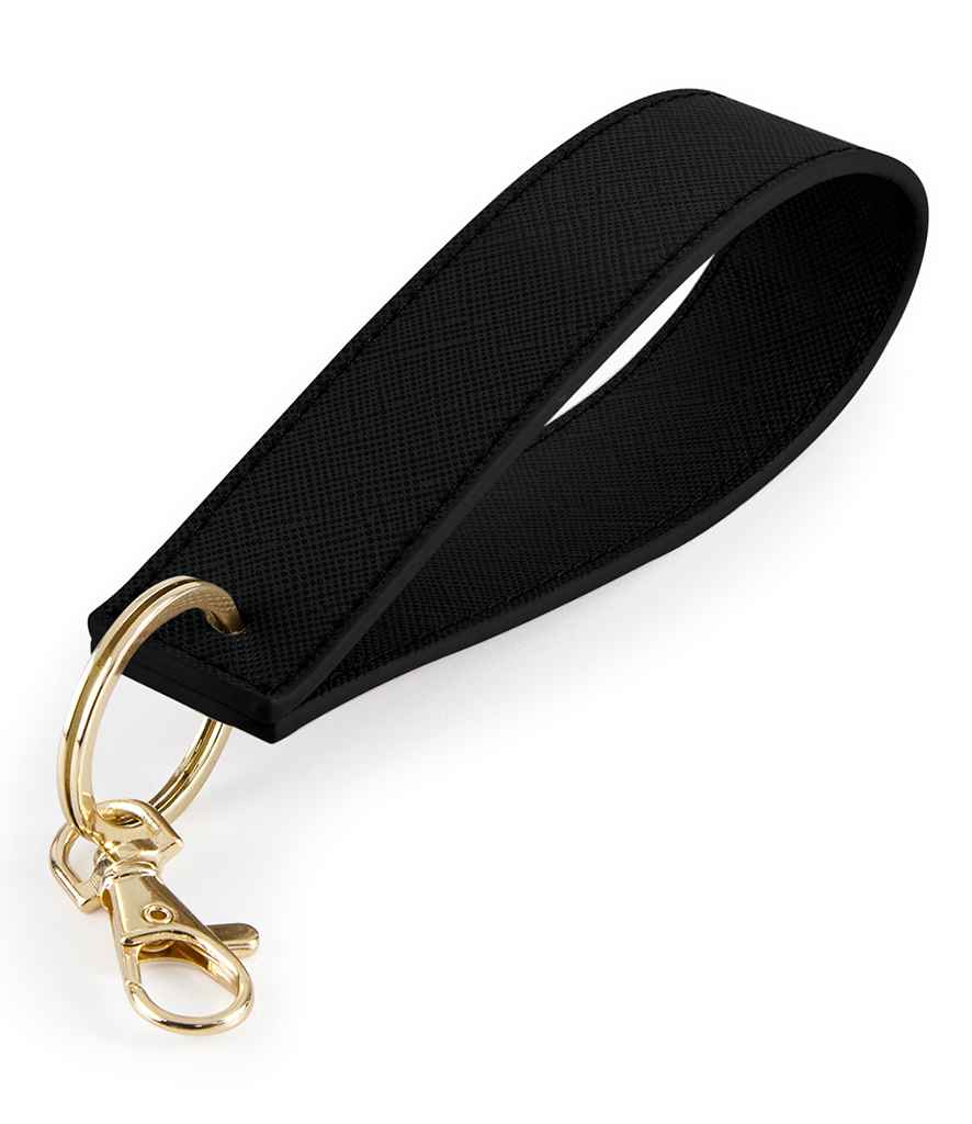 BagBase Boutique Wristlet Key Ring - Black (BG747)