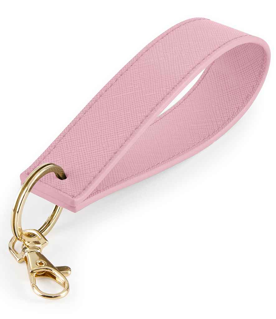 BagBase Boutique Wristlet Key Ring - Dusky Pink (BG747)