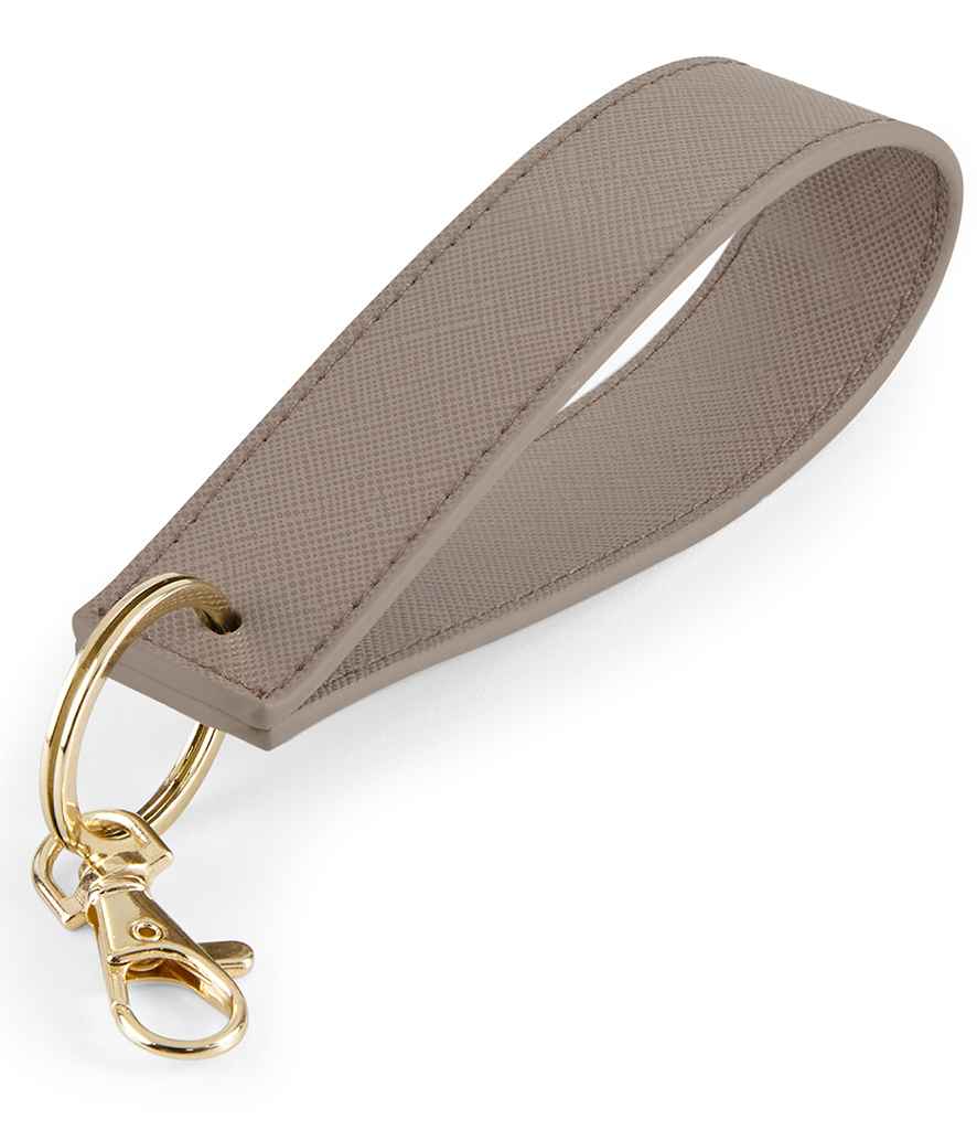 BagBase Boutique Wristlet Key Ring - Taupe (BG747)