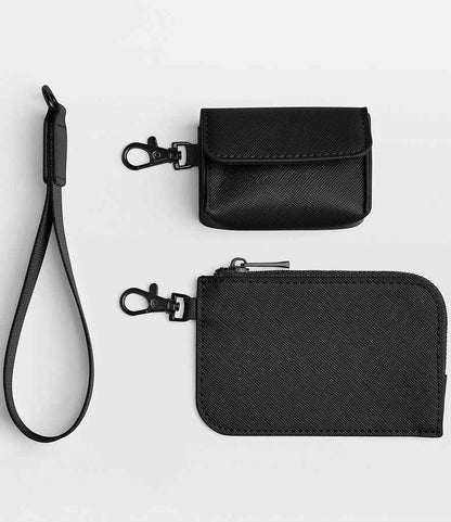 BagBase Boutique Pouch Wristlet - Black/Black (BG748)