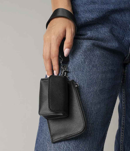 BagBase Boutique Pouch Wristlet - Black/Black (BG748)