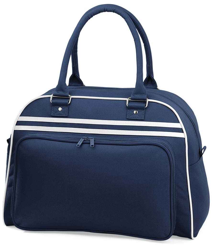 BagBase Retro Bowling Bag - French Navy/White (BG75)