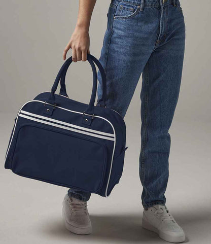 BagBase Retro Bowling Bag - French Navy/White (BG75)