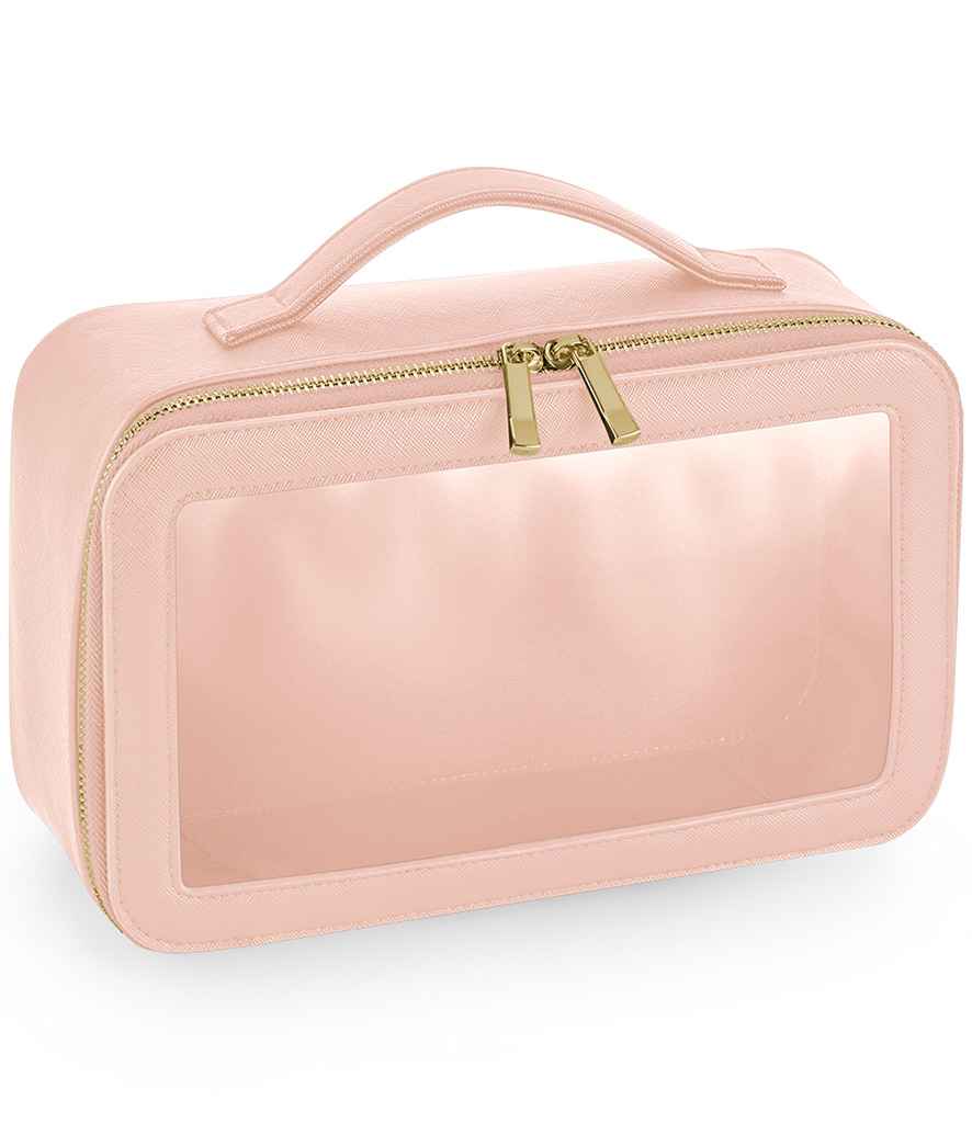 BagBase Boutique Clear Window Travel Case - Soft Pink (BG764)