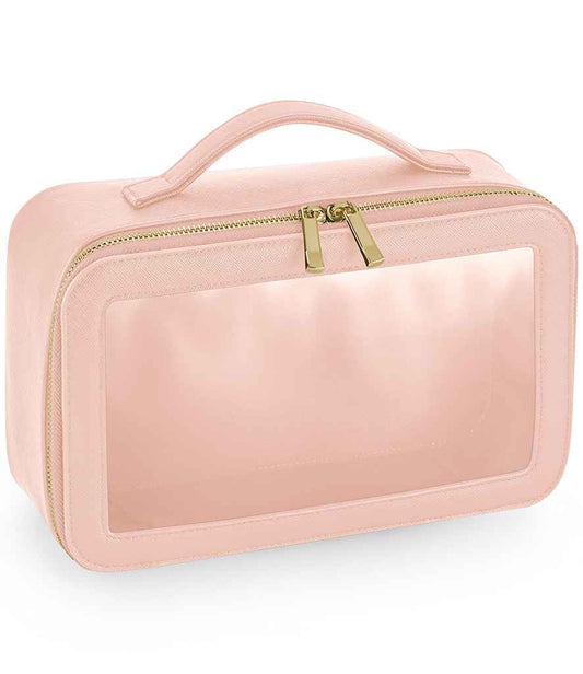 BagBase Boutique Clear Window Travel Case - Soft Pink (BG764)