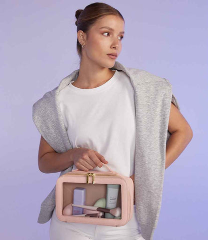 BagBase Boutique Clear Window Travel Case - Soft Pink (BG764)