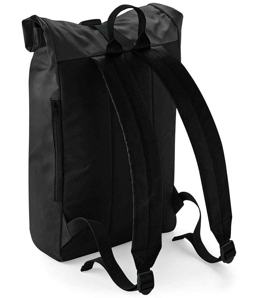 BagBase Tarp Roll-Top Backpack - Black (BG815)