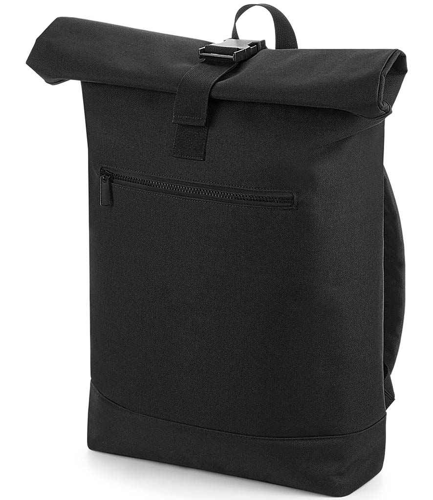 BagBase Roll-Top Backpack - Black (BG855)