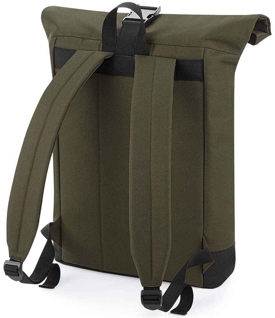 BagBase Roll-Top Backpack - Military Green (BG855)