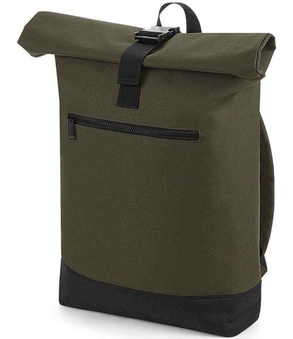BagBase Roll-Top Backpack - Military Green (BG855)