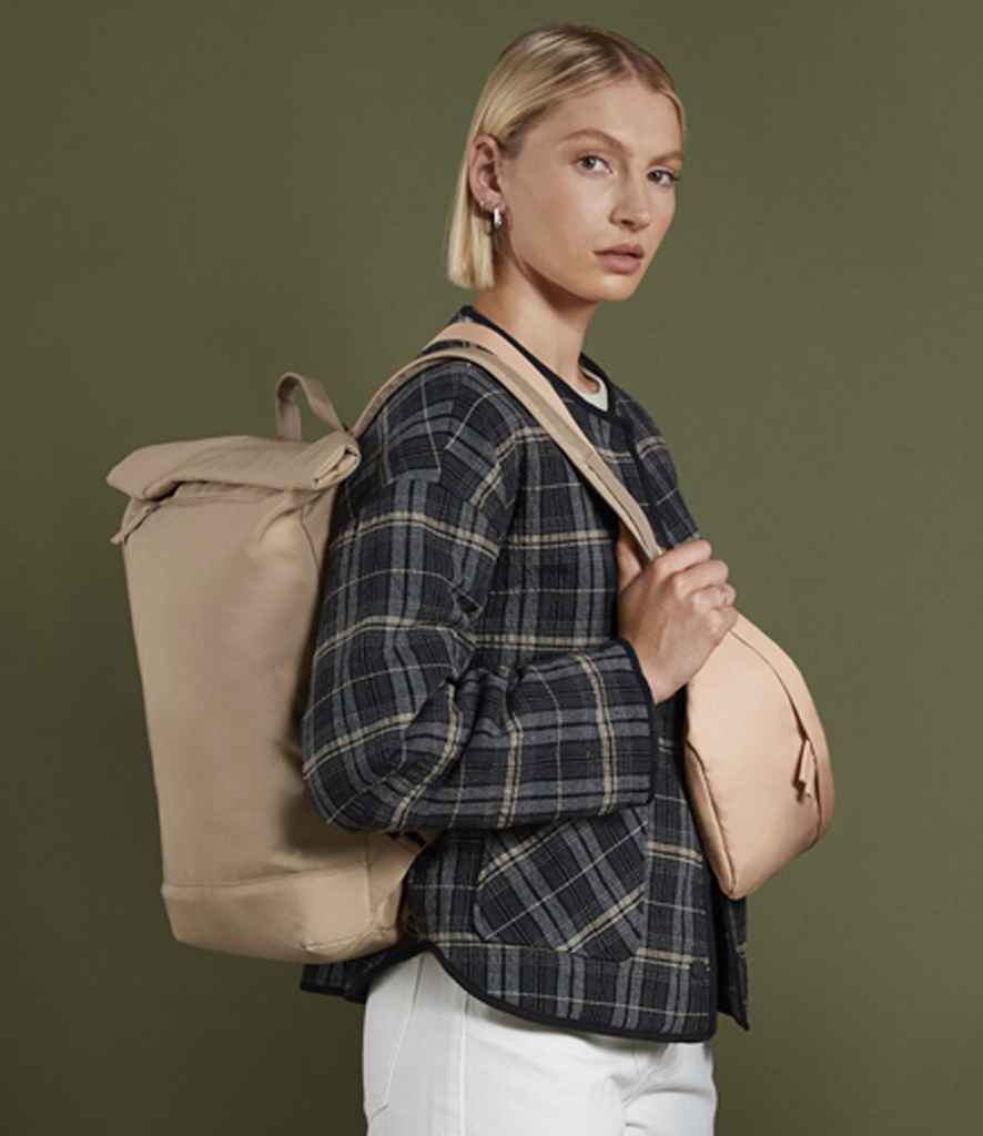 BagBase Simplicity Roll-Top Backpack Lite - Hazelnut (BG871)