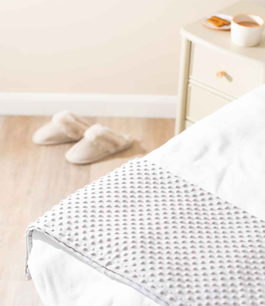 Brand Lab Minky Fleece Blanket - Silver Grey (BH003)