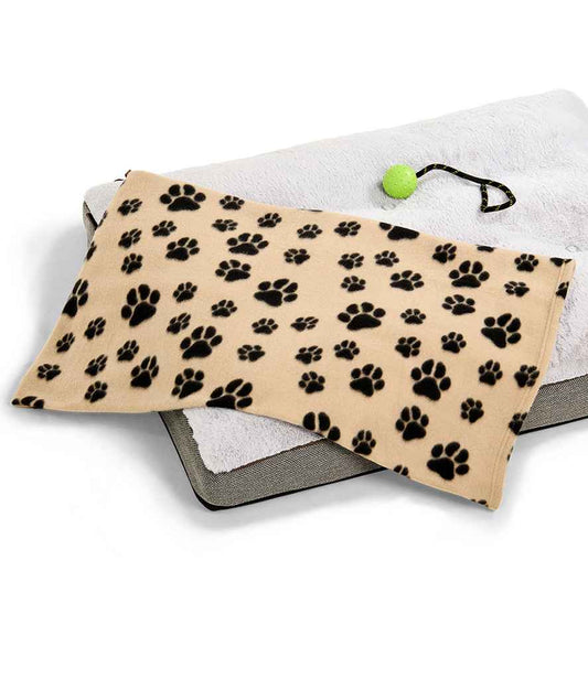 Brand Lab Pet Polar Fleece Blanket - Paw Print (BH022)