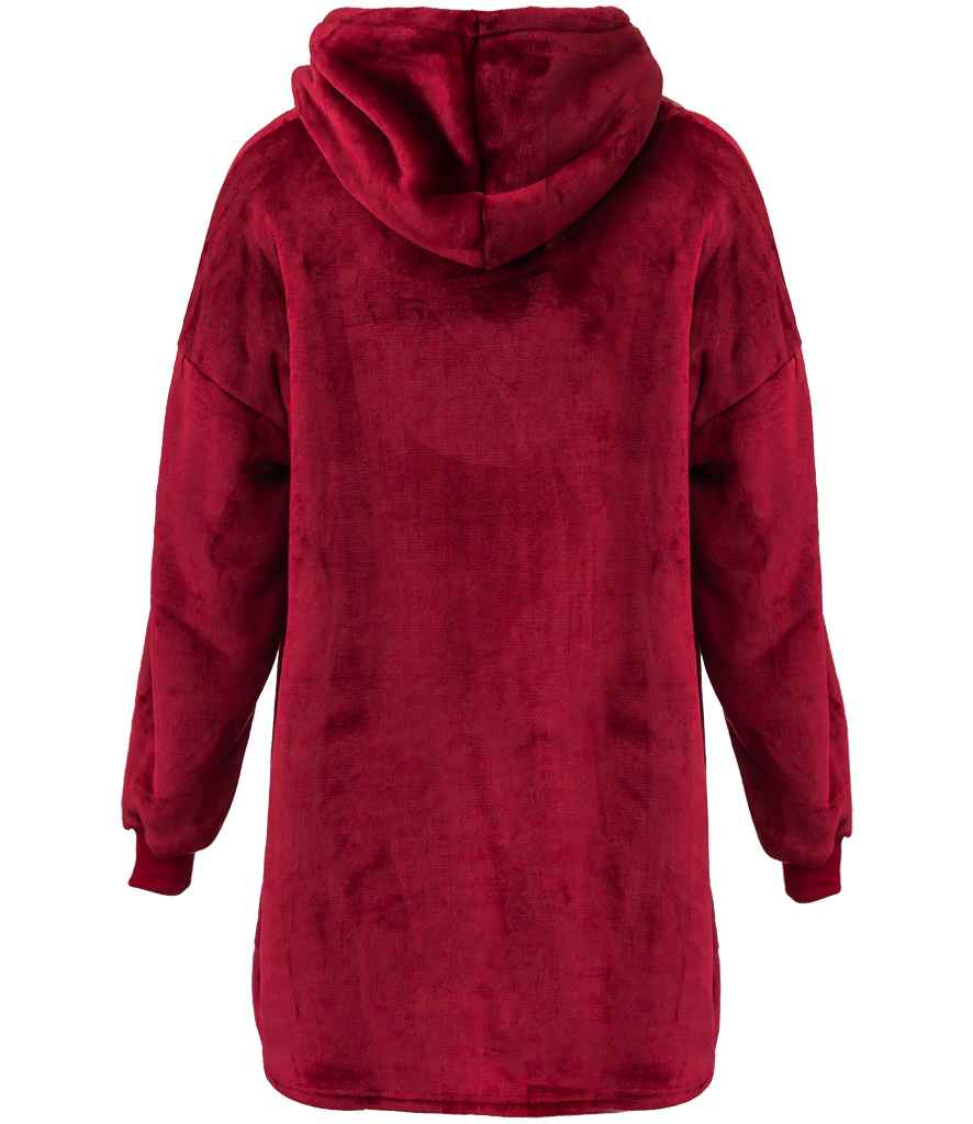 Brand Lab Oversized Hooded Blanket - Burgundy (BH100)