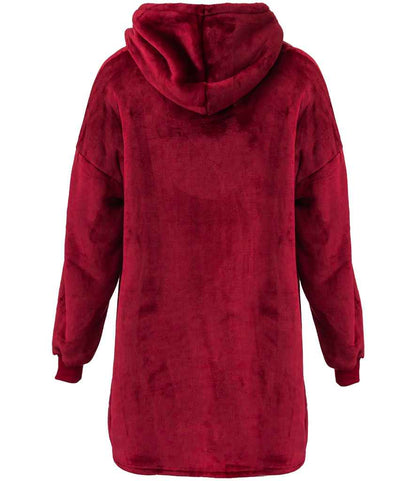 Brand Lab Oversized Hooded Blanket - Burgundy (BH100)