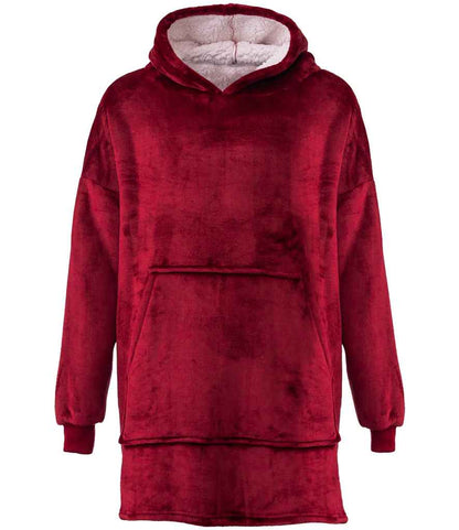 Brand Lab Oversized Hooded Blanket - Burgundy (BH100)