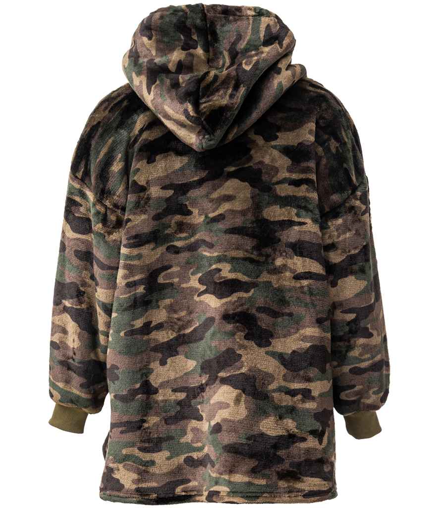 Brand Lab Kids Oversized Hooded Blanket - Green Camo (BH101)