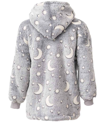 Brand Lab Kids Oversized Hooded Blanket - Grey Glow In The Dark (BH101)