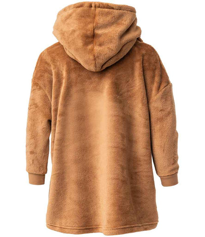 Brand Lab Kids Character Cushion Hooded Blanket - Brown Teddy (BH103)