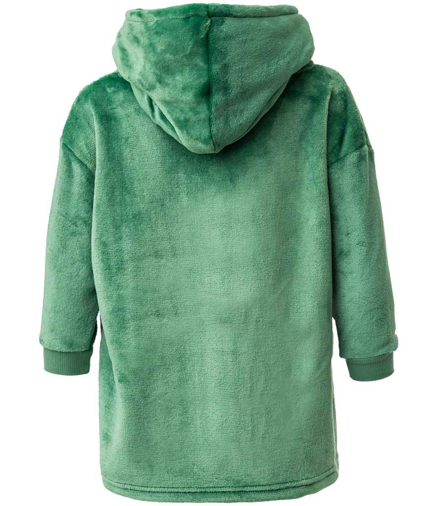 Brand Lab Kids Character Cushion Hooded Blanket - Green Dinosaur (BH103)