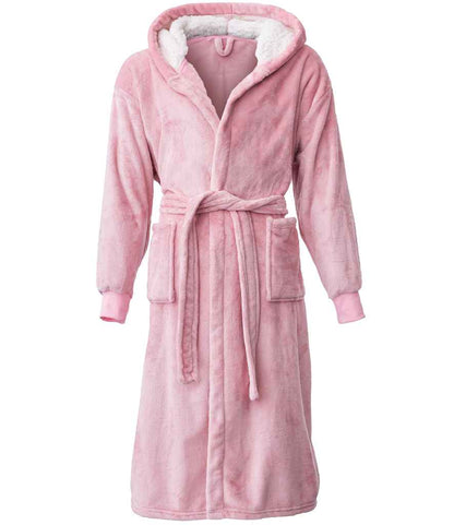 Brand Lab Unisex Hooded Cuffed Robe - Blush Pink (BH104)