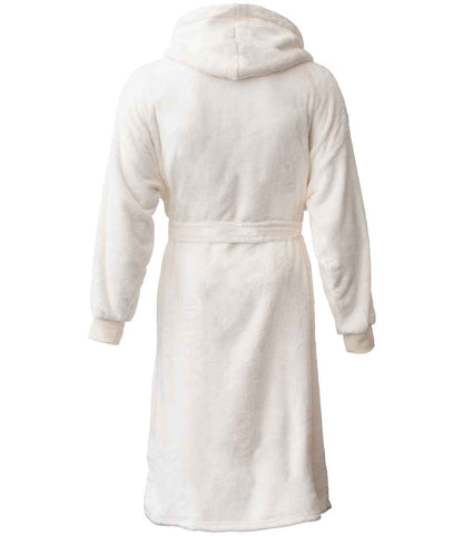 Brand Lab Unisex Hooded Cuffed Robe - Cream (BH104)