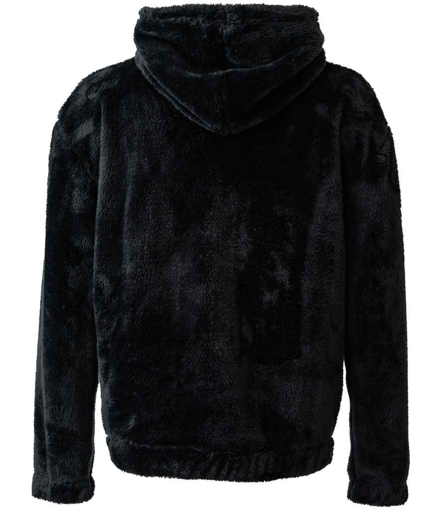 Brand Lab Unisex Fluffy Fleece Hoodie - Black (BH201)